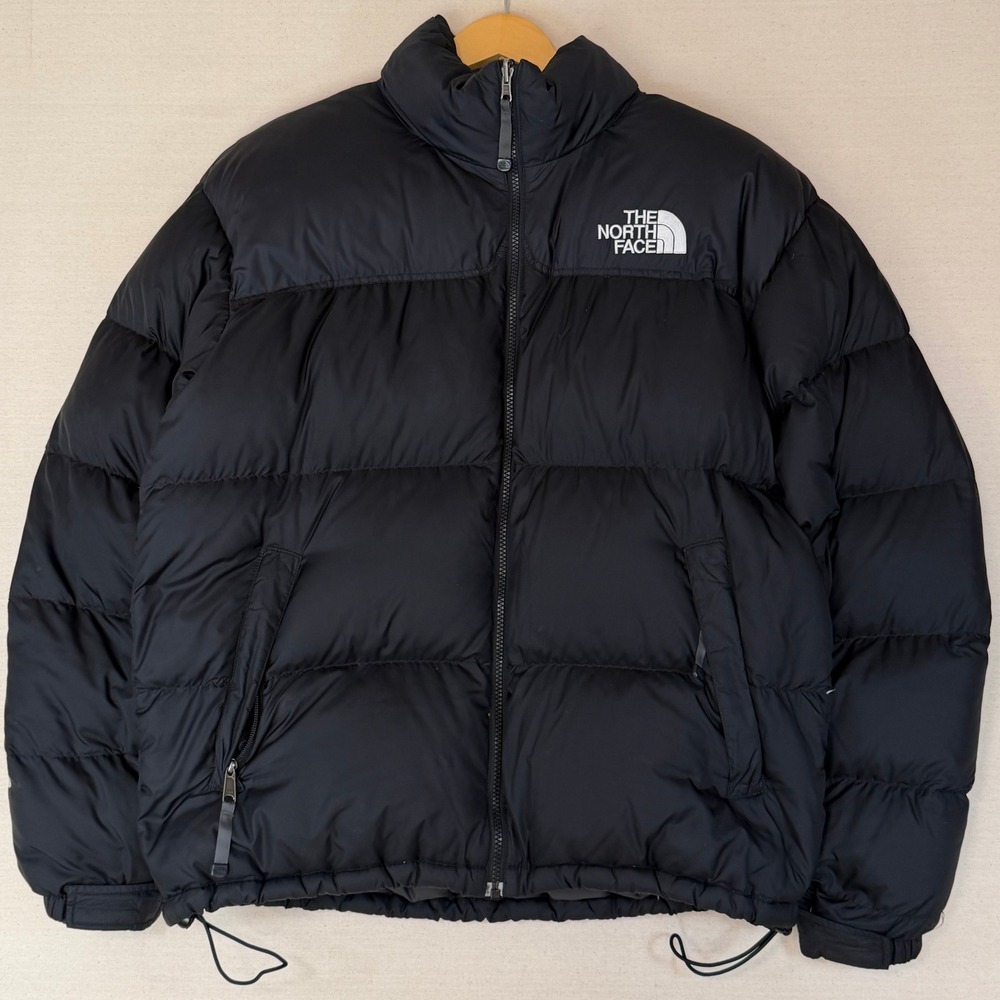 The North Face Nuptse 700 Down Puffer Jacket Mens Large Black AK8M F07